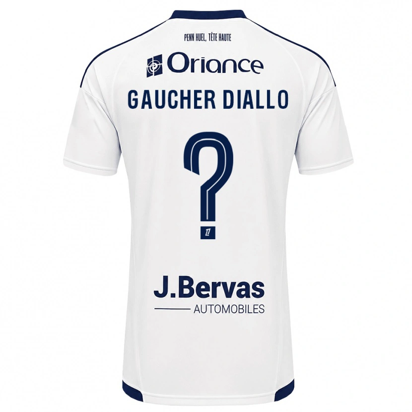 Danxen Mujer Camiseta Coumba Gaucher Diallo #0 Azul Marino Blanco 2ª Equipación 2026/27 La Camisa