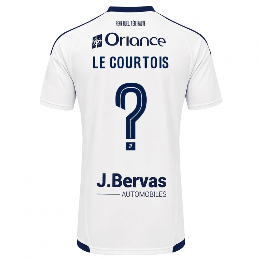 Danxen Mujer Camiseta Loan Le Courtois #0 Azul Marino Blanco 2ª Equipación 2026/27 La Camisa