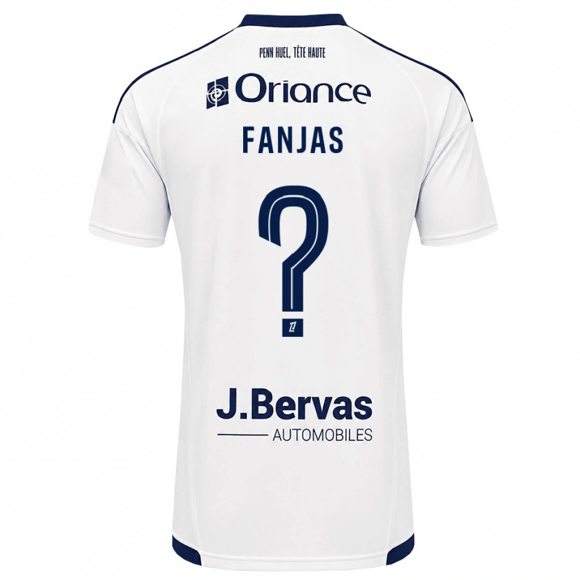 Danxen Mujer Camiseta Emilie Fanjas #0 Azul Marino Blanco 2ª Equipación 2026/27 La Camisa