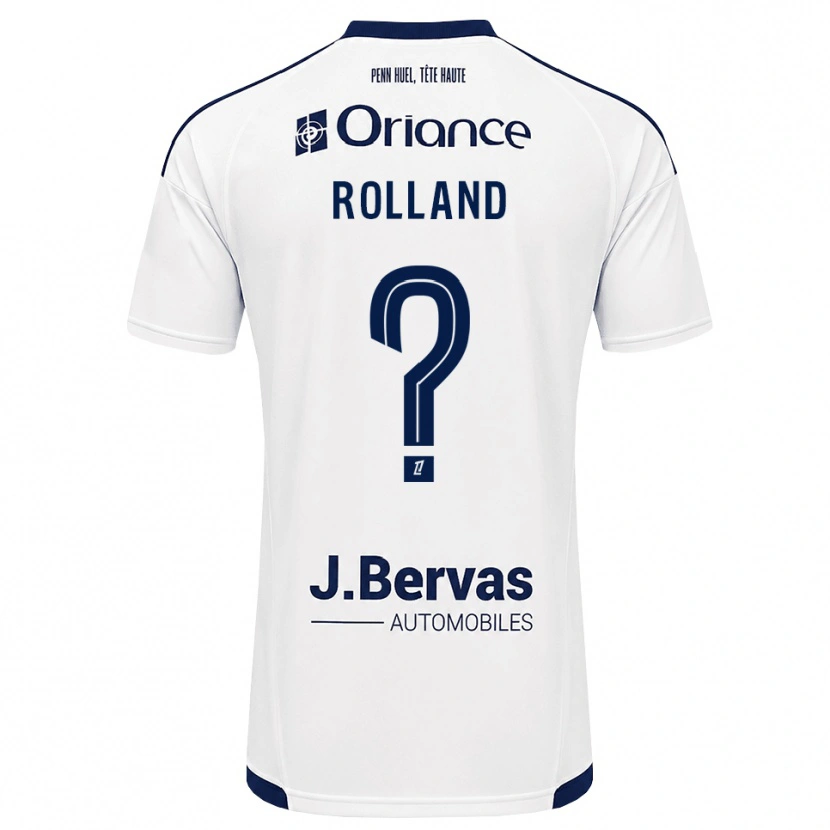 Danxen Mujer Camiseta Inès Rolland #0 Azul Marino Blanco 2ª Equipación 2026/27 La Camisa