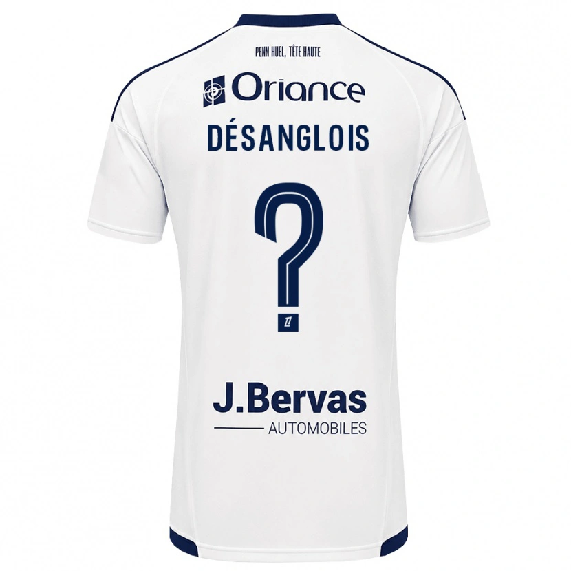 Danxen Mujer Camiseta Alice Désanglois #0 Azul Marino Blanco 2ª Equipación 2026/27 La Camisa