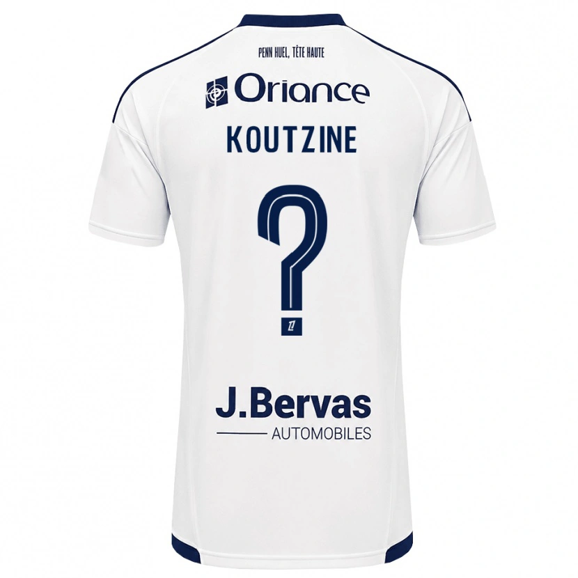 Danxen Mujer Camiseta Camille Koutzine #0 Azul Marino Blanco 2ª Equipación 2026/27 La Camisa