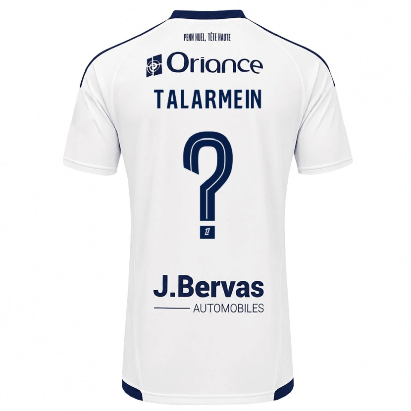 Danxen Mujer Camiseta Manon Talarmein #0 Azul Marino Blanco 2ª Equipación 2026/27 La Camisa