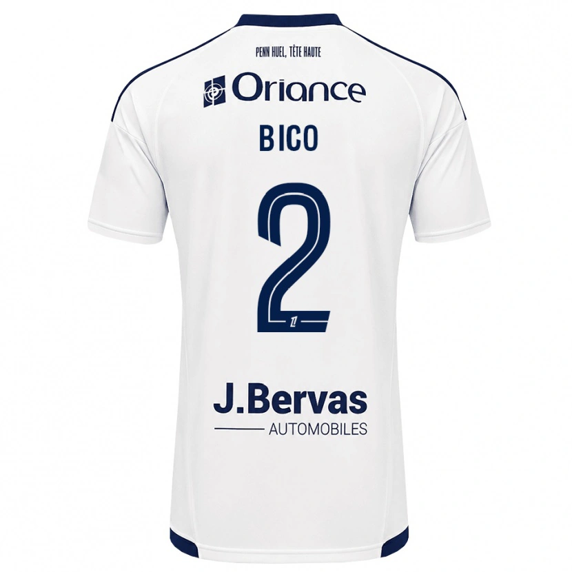 Danxen Mujer Camiseta Angelo Bico #2 Azul Marino Blanco 2ª Equipación 2026/27 La Camisa