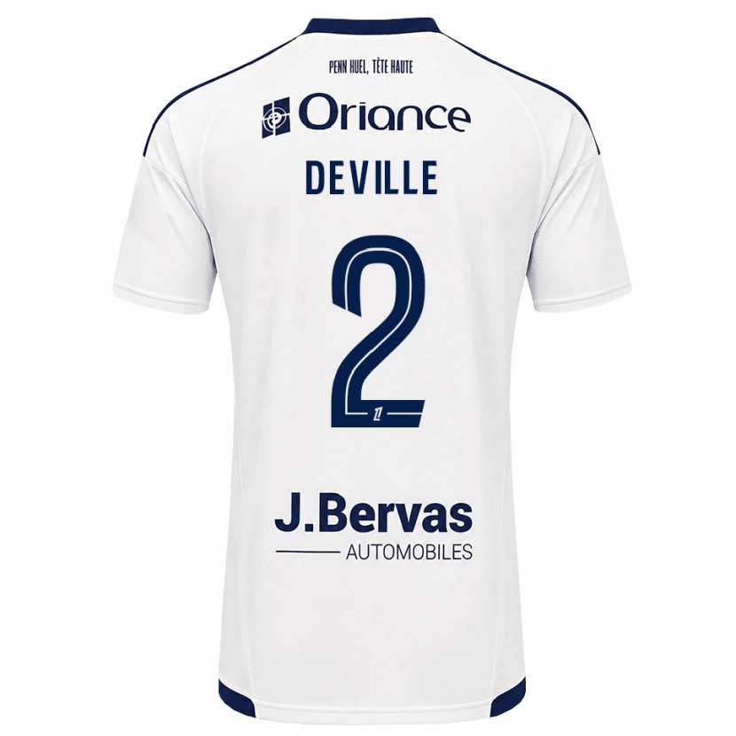 Danxen Mujer Camiseta Lilian Deville #2 Azul Marino Blanco 2ª Equipación 2026/27 La Camisa