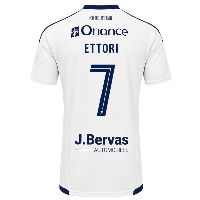 Danxen Mujer Camiseta Yanis Ettori #7 Azul Marino Blanco 2ª Equipación 2026/27 La Camisa