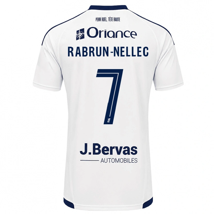 Danxen Mujer Camiseta Yannis Rabrun-Nellec #7 Azul Marino Blanco 2ª Equipación 2026/27 La Camisa