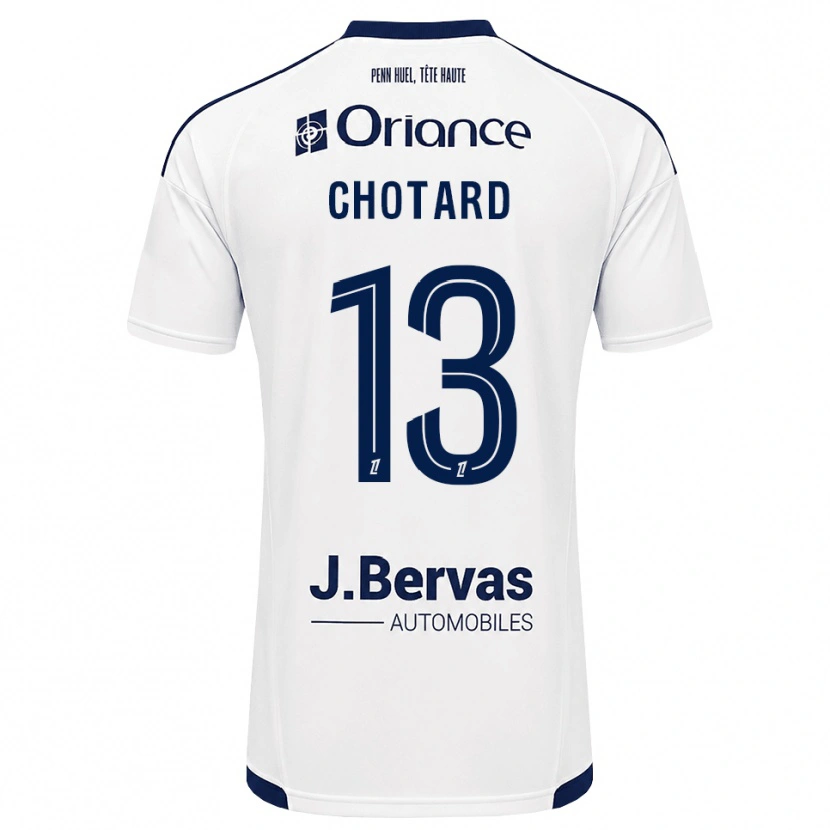 Danxen Mujer Camiseta Joris Chotard #13 Azul Marino Blanco 2ª Equipación 2026/27 La Camisa