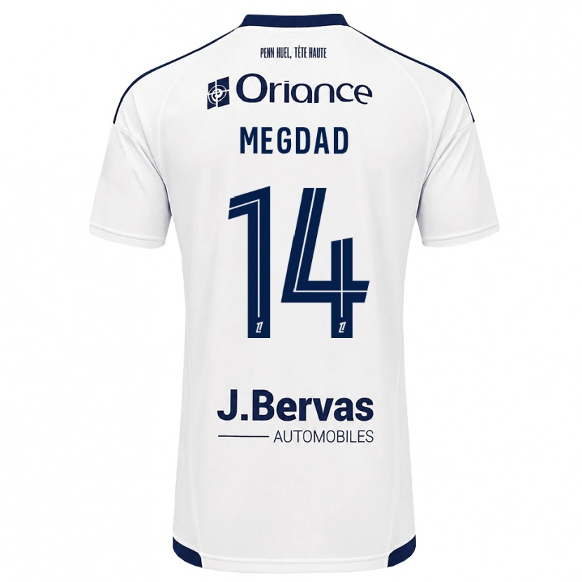 Danxen Mujer Camiseta Noa Megdad #14 Azul Marino Blanco 2ª Equipación 2026/27 La Camisa