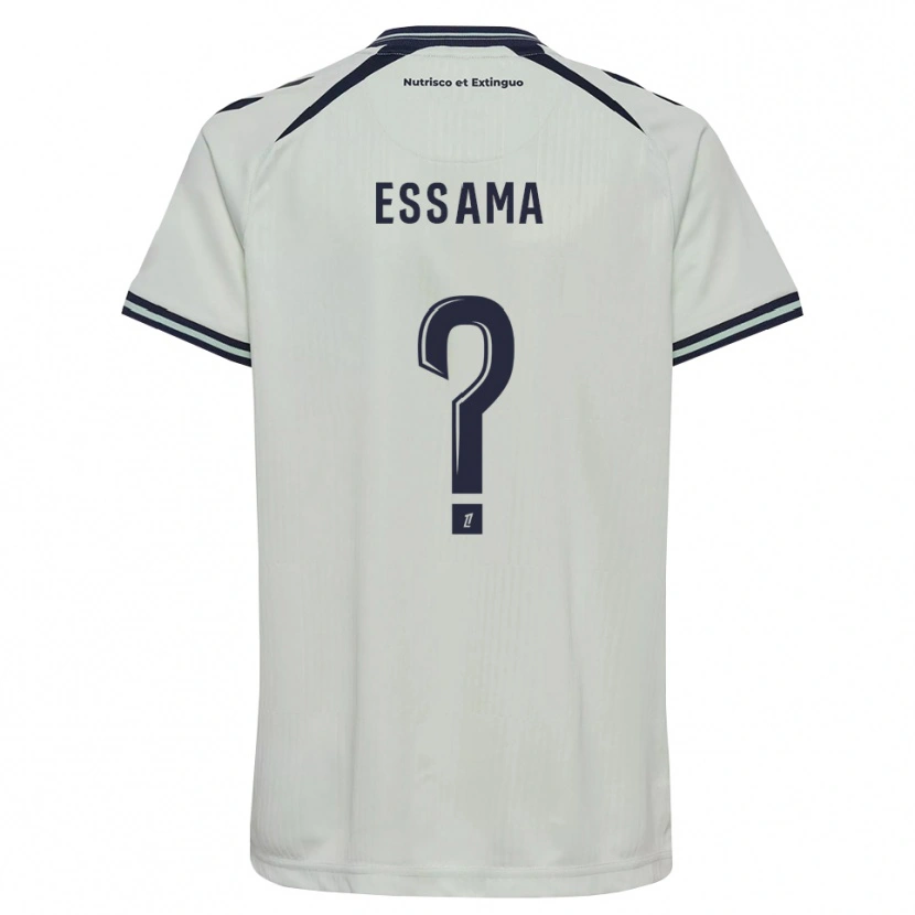 Danxen Mujer Camiseta Brian Essama #0 Azul Medianoche Blanco 2ª Equipación 2026/27 La Camisa