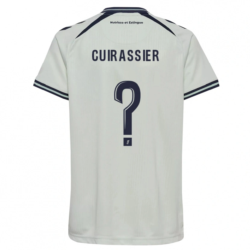 Danxen Mujer Camiseta Matthieu Cuirassier #0 Azul Medianoche Blanco 2ª Equipación 2026/27 La Camisa