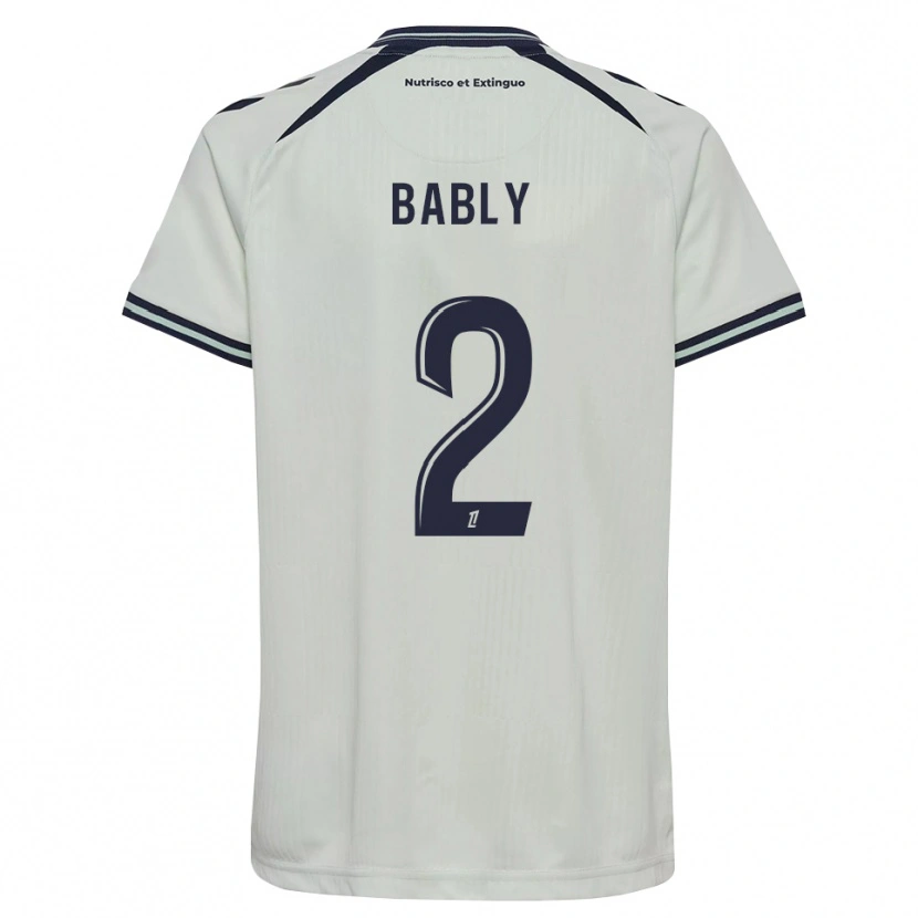 Danxen Mujer Camiseta Emmanuel Bably #2 Azul Medianoche Blanco 2ª Equipación 2026/27 La Camisa