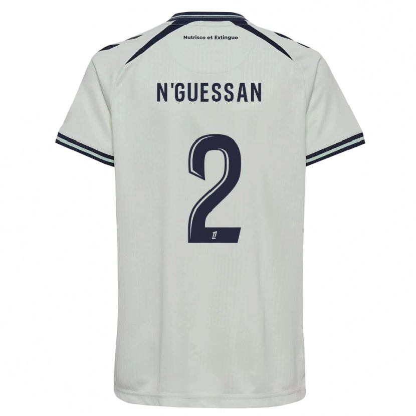 Danxen Mujer Camiseta Jean-Baptiste N'guessan #2 Azul Medianoche Blanco 2ª Equipación 2026/27 La Camisa