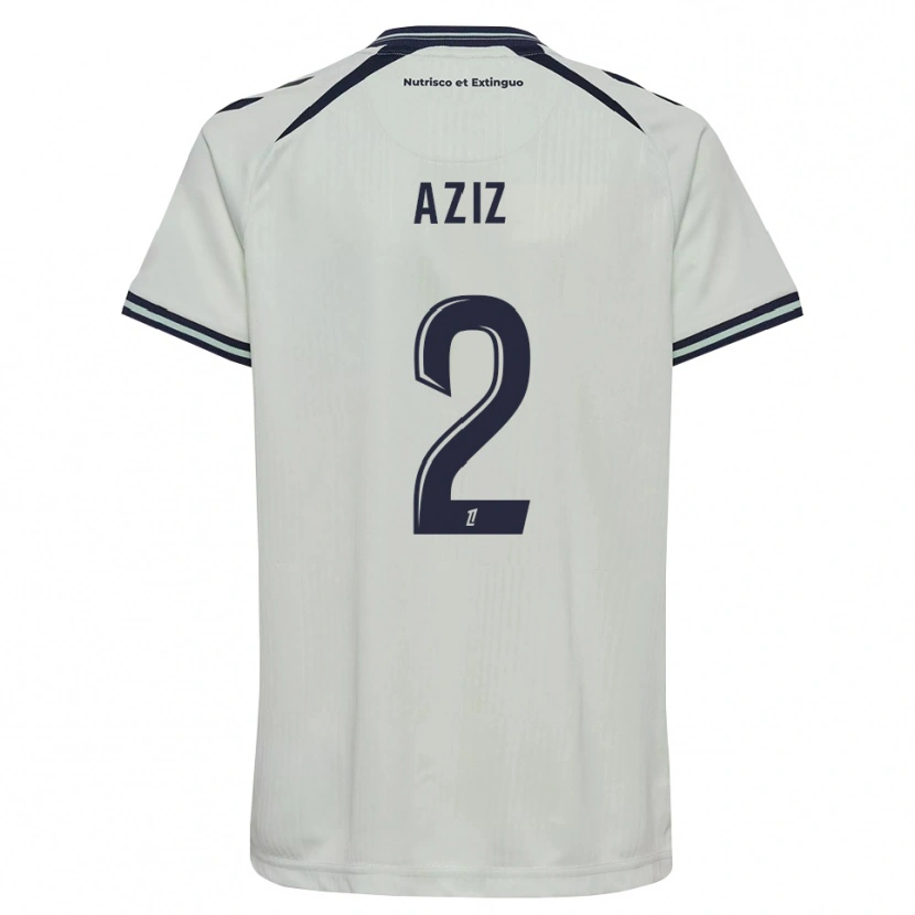 Danxen Mujer Camiseta Hayman Aziz #2 Azul Medianoche Blanco 2ª Equipación 2026/27 La Camisa