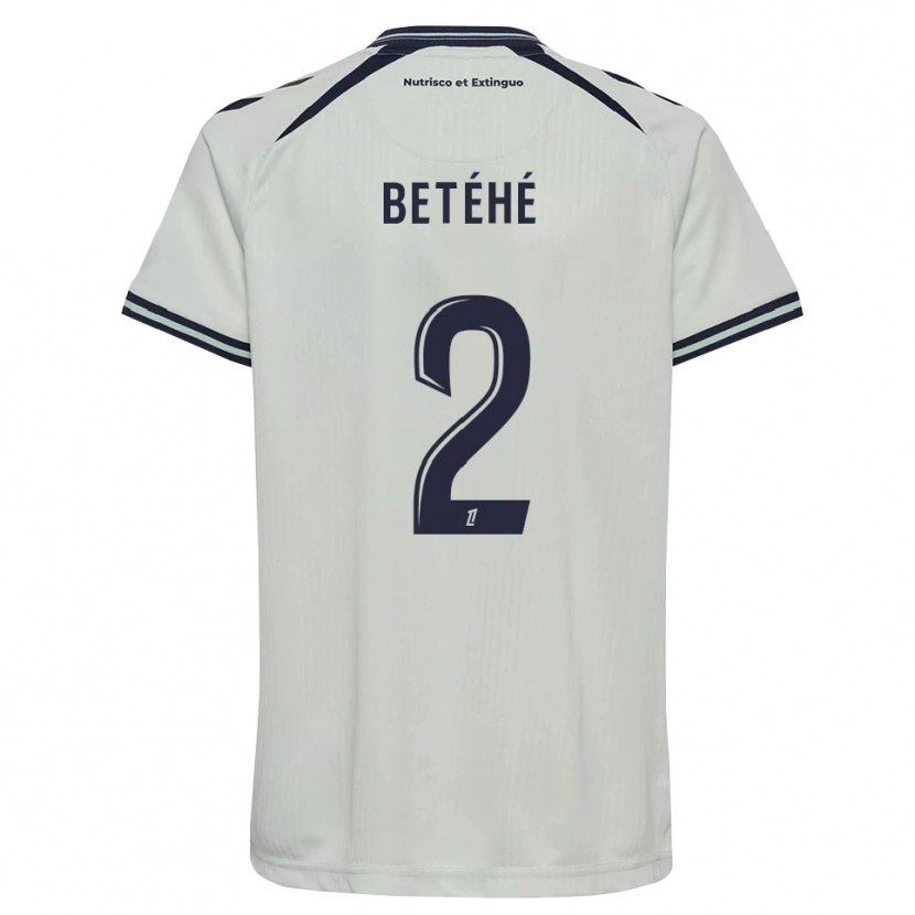 Danxen Mujer Camiseta Aaron Betéhé #2 Azul Medianoche Blanco 2ª Equipación 2026/27 La Camisa