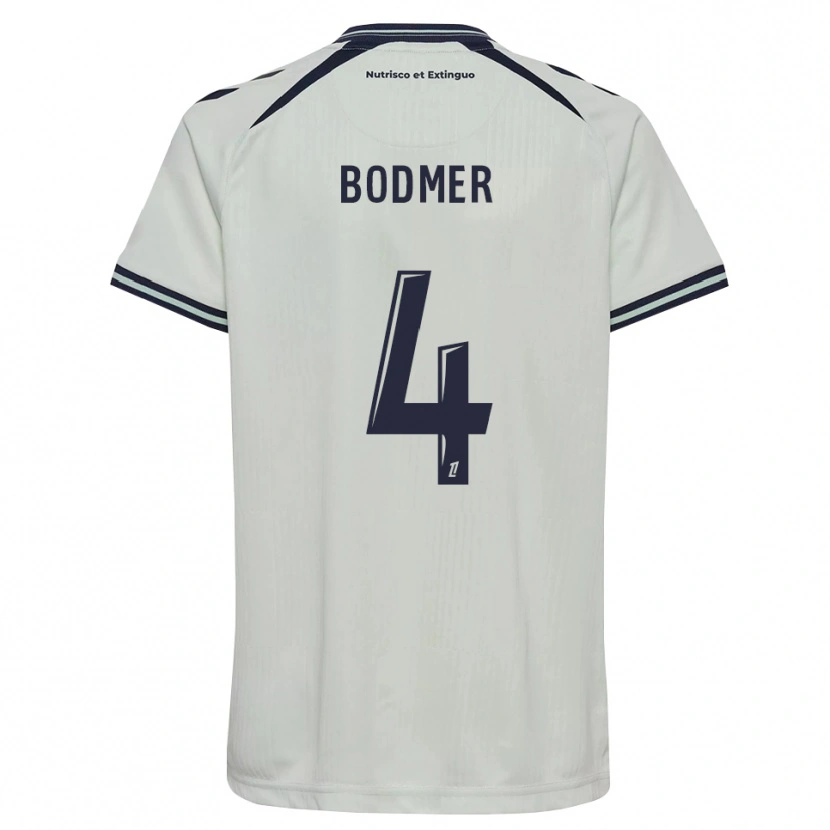 Danxen Mujer Camiseta Mathéo Bodmer #4 Azul Medianoche Blanco 2ª Equipación 2026/27 La Camisa