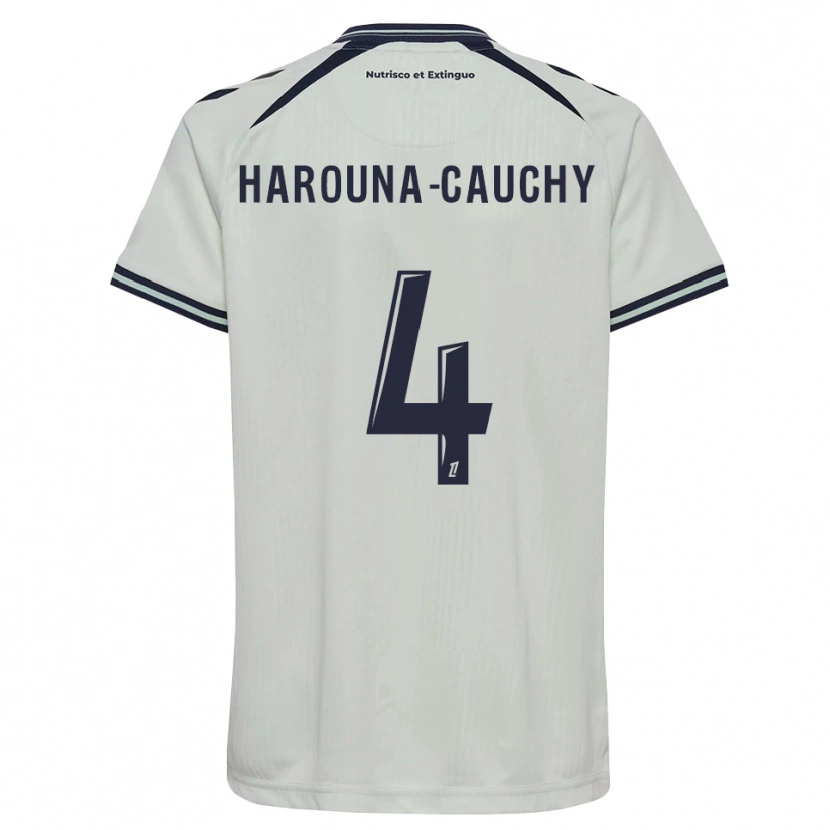 Danxen Mujer Camiseta Yllian Harouna-Cauchy #4 Azul Medianoche Blanco 2ª Equipación 2026/27 La Camisa