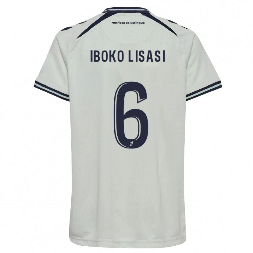 Danxen Mujer Camiseta Malachie Iboko Lisasi #6 Azul Medianoche Blanco 2ª Equipación 2026/27 La Camisa