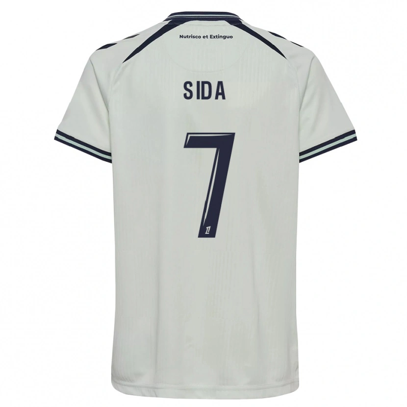 Danxen Mujer Camiseta Benoît Sida #7 Azul Medianoche Blanco 2ª Equipación 2026/27 La Camisa