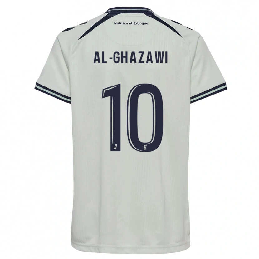 Danxen Mujer Camiseta Zayn Al-Ghazawi #10 Azul Medianoche Blanco 2ª Equipación 2026/27 La Camisa