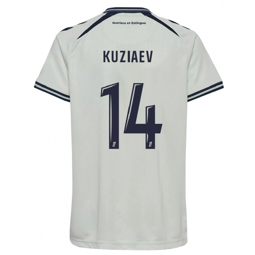 Danxen Mujer Camiseta Daler Kuzyaev #14 Azul Medianoche Blanco 2ª Equipación 2026/27 La Camisa