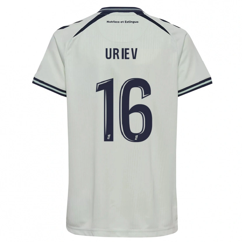 Danxen Mujer Camiseta Alan Uriev #16 Azul Medianoche Blanco 2ª Equipación 2026/27 La Camisa