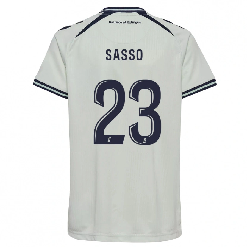 Danxen Mujer Camiseta Vincent Sasso #23 Azul Medianoche Blanco 2ª Equipación 2026/27 La Camisa