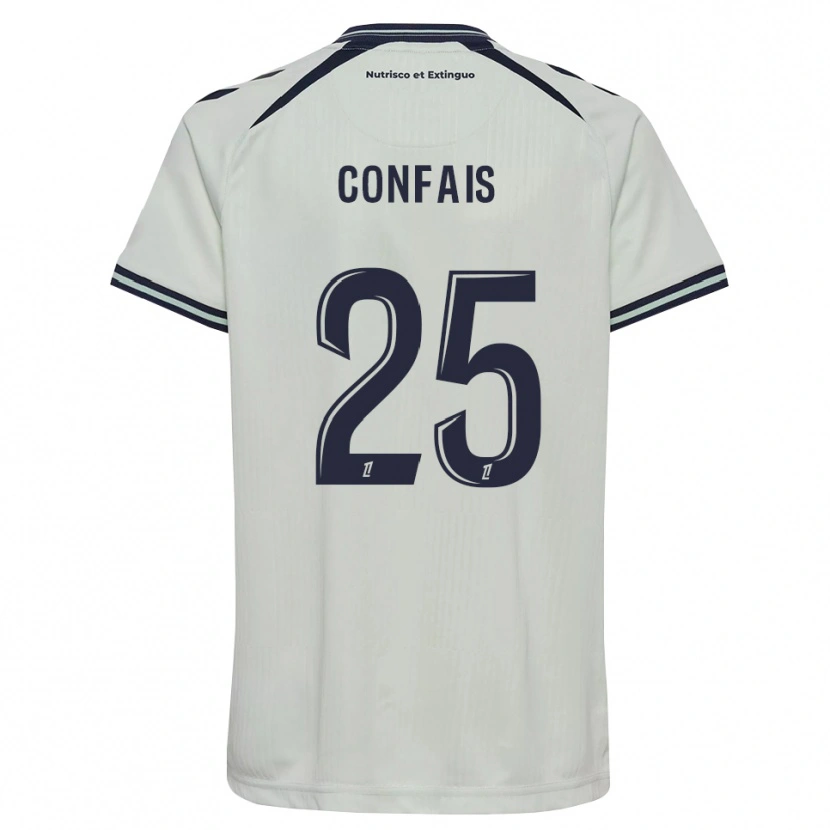 Danxen Mujer Camiseta Aloïs Confais #25 Azul Medianoche Blanco 2ª Equipación 2026/27 La Camisa
