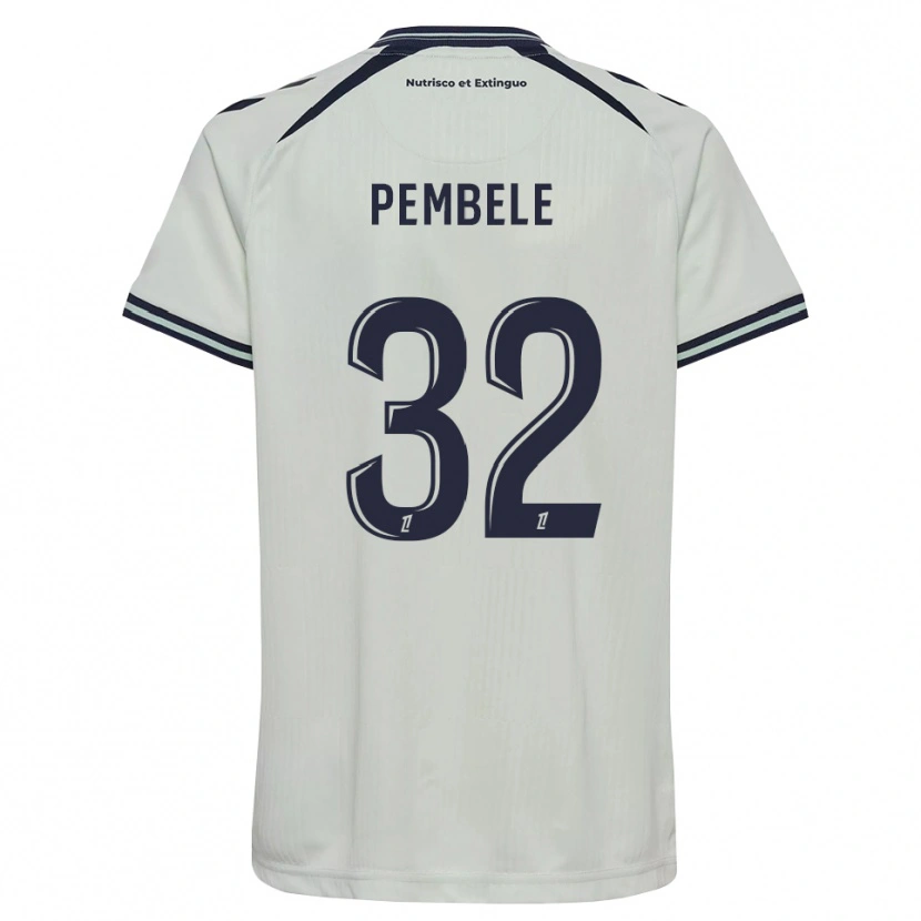 Danxen Mujer Camiseta Timothée Pembélé #32 Azul Medianoche Blanco 2ª Equipación 2026/27 La Camisa