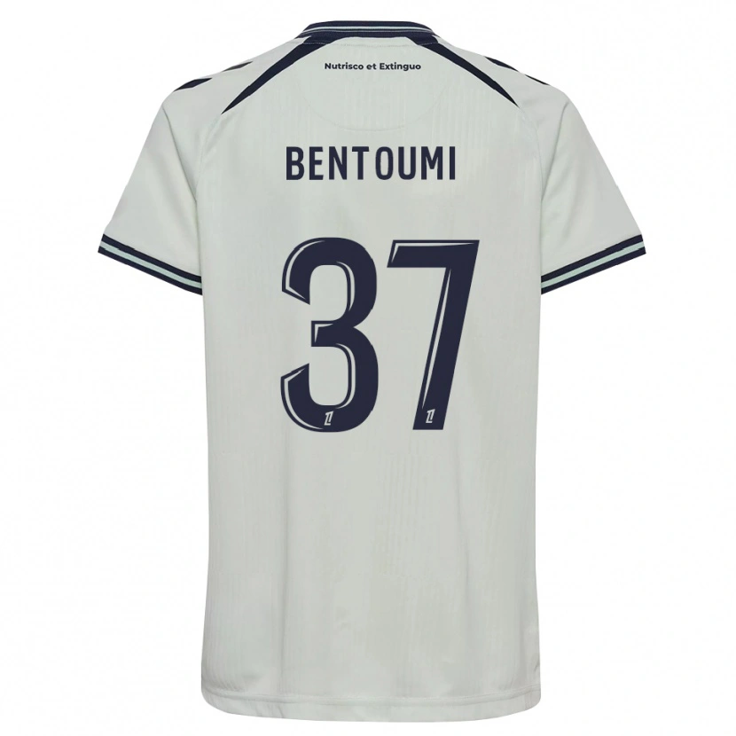 Danxen Mujer Camiseta Mokrane Bentoumi #37 Azul Medianoche Blanco 2ª Equipación 2026/27 La Camisa