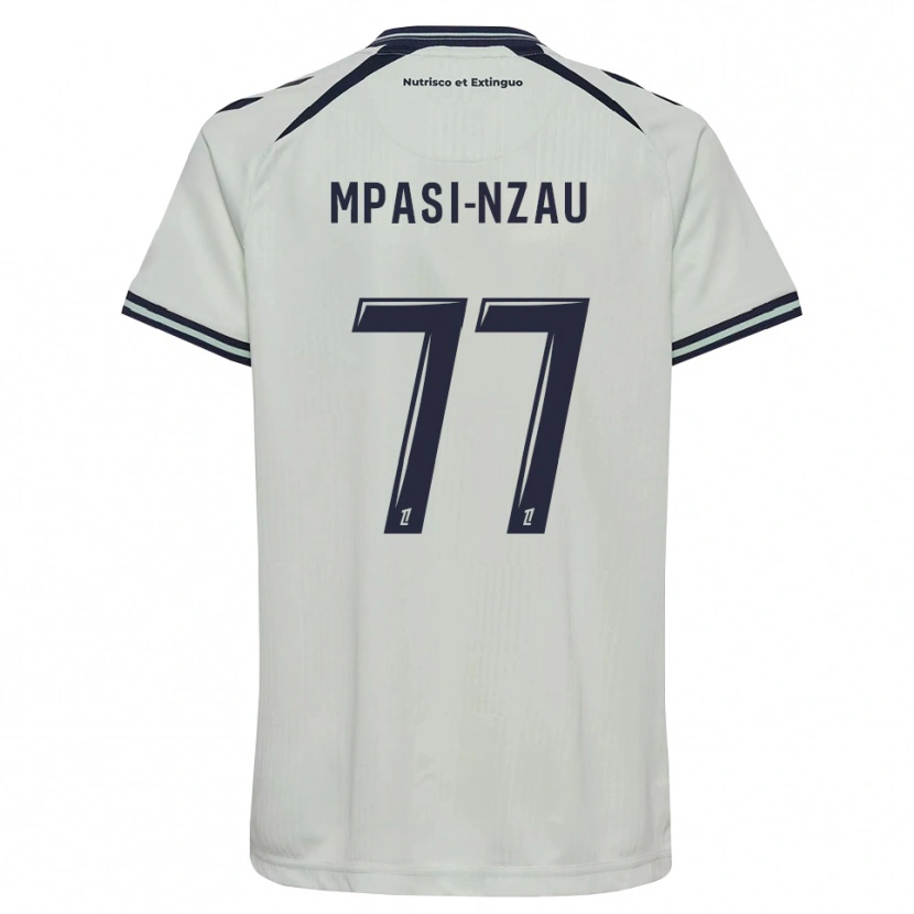 Danxen Mujer Camiseta Lionel Mpasi-Nzau #77 Azul Medianoche Blanco 2ª Equipación 2026/27 La Camisa