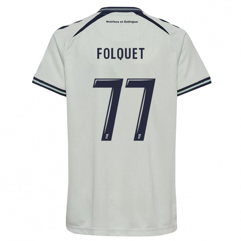 Danxen Mujer Camiseta Magnaba Folquet #77 Azul Medianoche Blanco 2ª Equipación 2026/27 La Camisa