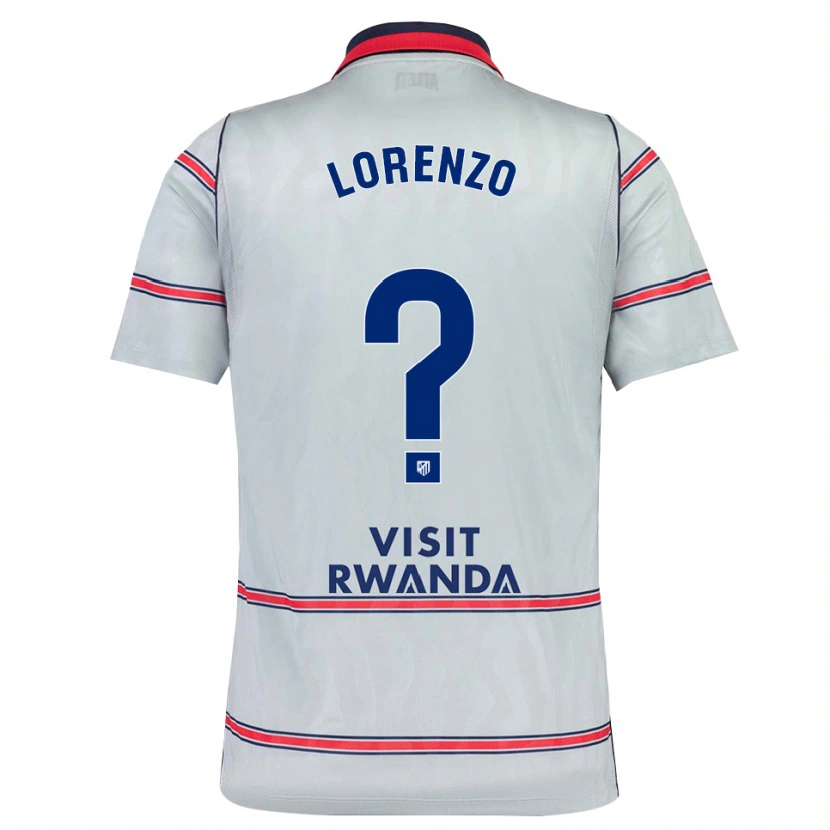 Danxen Mujer Camiseta Óscar Lorenzo #0 Gris Rojo Azul Marino Equipación Tercera 2026/27 La Camisa