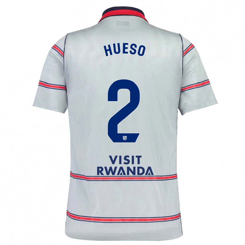Danxen Mujer Camiseta Romeo Hueso #2 Gris Rojo Azul Marino Equipación Tercera 2026/27 La Camisa