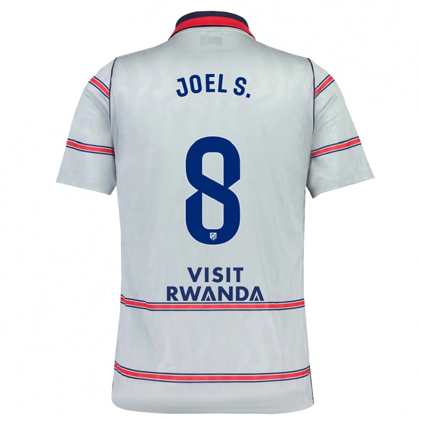 Danxen Mujer Camiseta Joel Sánchez #8 Gris Rojo Azul Marino Equipación Tercera 2026/27 La Camisa