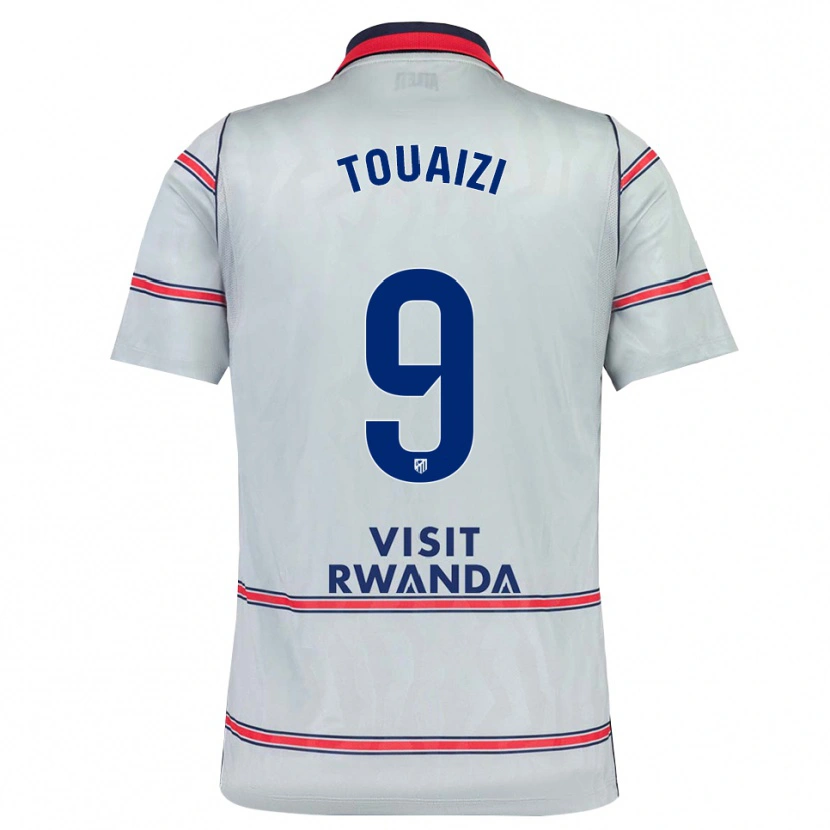 Danxen Mujer Camiseta Nabil Touaizi #9 Gris Rojo Azul Marino Equipación Tercera 2026/27 La Camisa