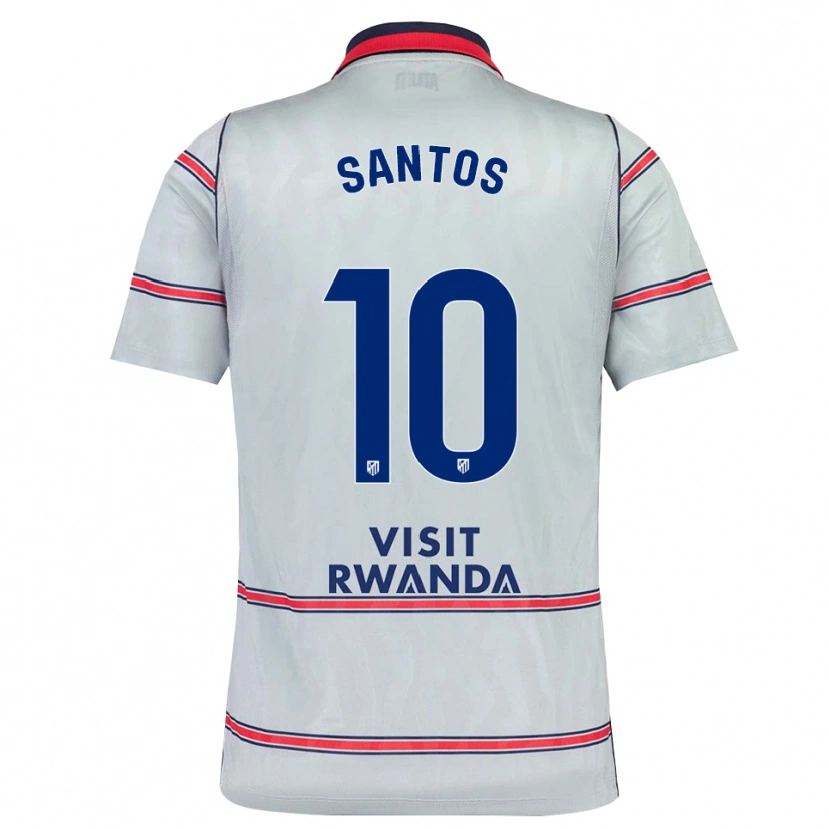 Danxen Mujer Camiseta Leicy Santos #10 Gris Rojo Azul Marino Equipación Tercera 2026/27 La Camisa