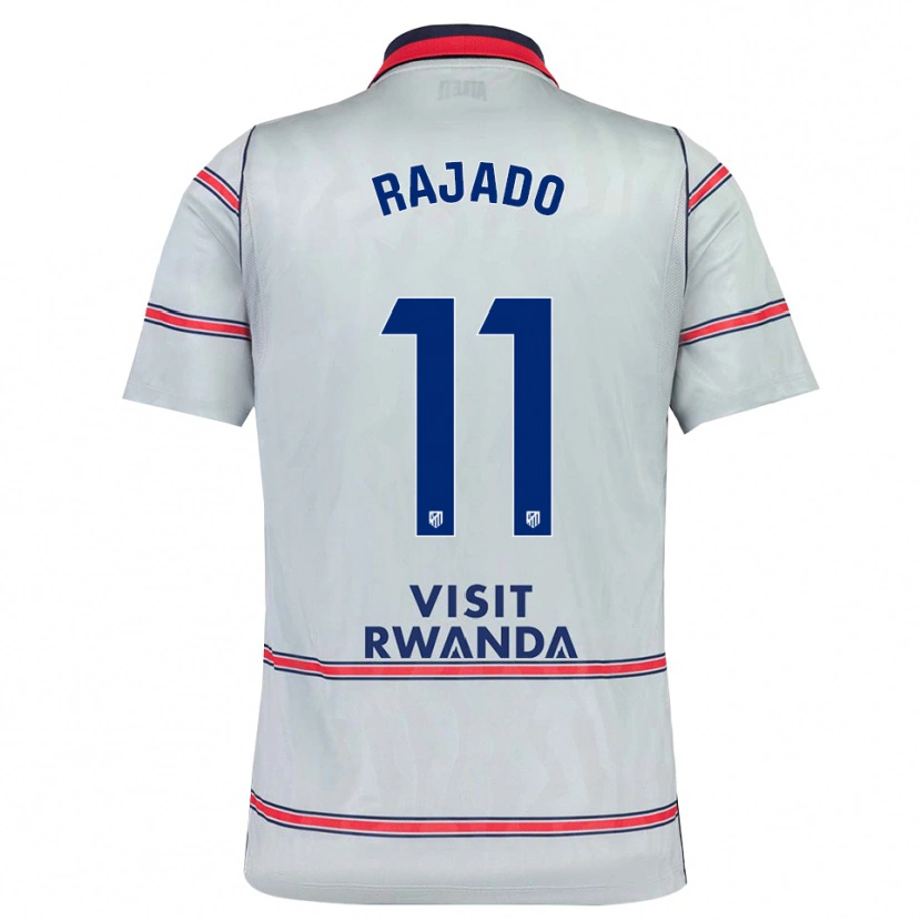 Danxen Mujer Camiseta Jorge Rajado #11 Gris Rojo Azul Marino Equipación Tercera 2026/27 La Camisa