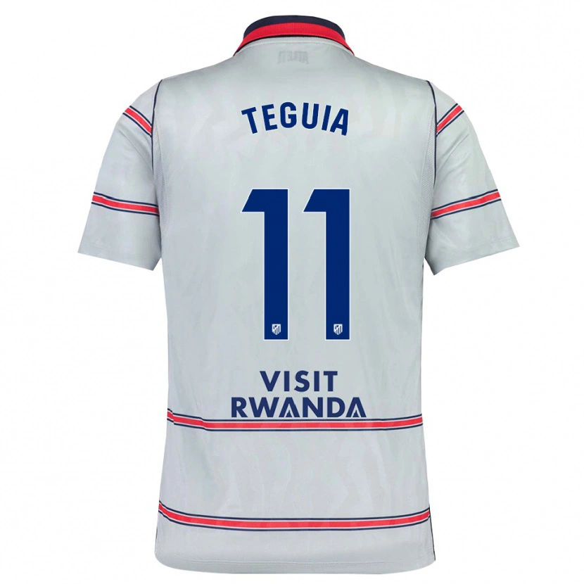 Danxen Mujer Camiseta Cedric Teguia #11 Gris Rojo Azul Marino Equipación Tercera 2026/27 La Camisa