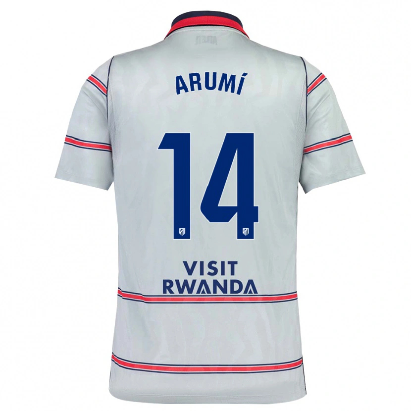 Danxen Mujer Camiseta Joel Arumí #14 Gris Rojo Azul Marino Equipación Tercera 2026/27 La Camisa