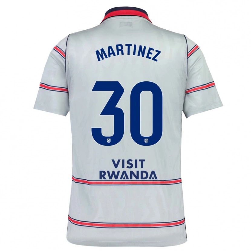 Danxen Mujer Camiseta Daniel Martinez #30 Gris Rojo Azul Marino Equipación Tercera 2026/27 La Camisa