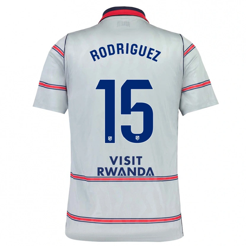 Danxen Mujer Camiseta Cinta Rodríguez #15 Gris Rojo Azul Marino Equipación Tercera 2026/27 La Camisa