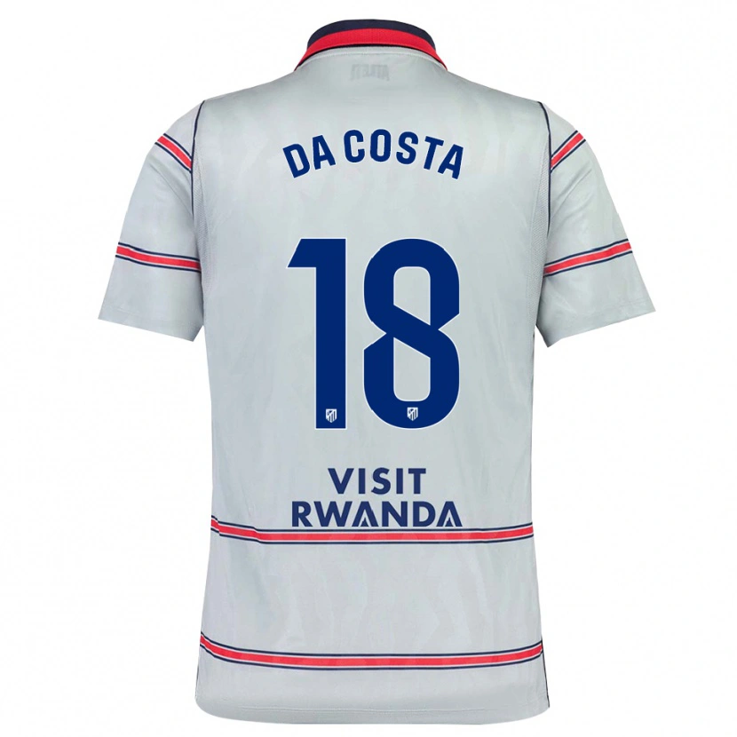 Danxen Mujer Camiseta Mario Da Costa #18 Gris Rojo Azul Marino Equipación Tercera 2026/27 La Camisa