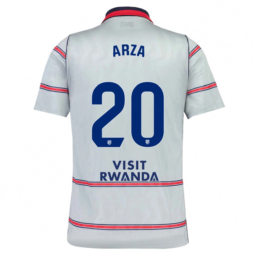 Danxen Mujer Camiseta David Arza #20 Gris Rojo Azul Marino Equipación Tercera 2026/27 La Camisa
