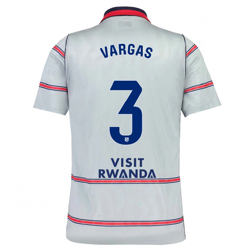 Danxen Mujer Camiseta Obed Vargas #3 Gris Rojo Azul Marino Equipación Tercera 2026/27 La Camisa