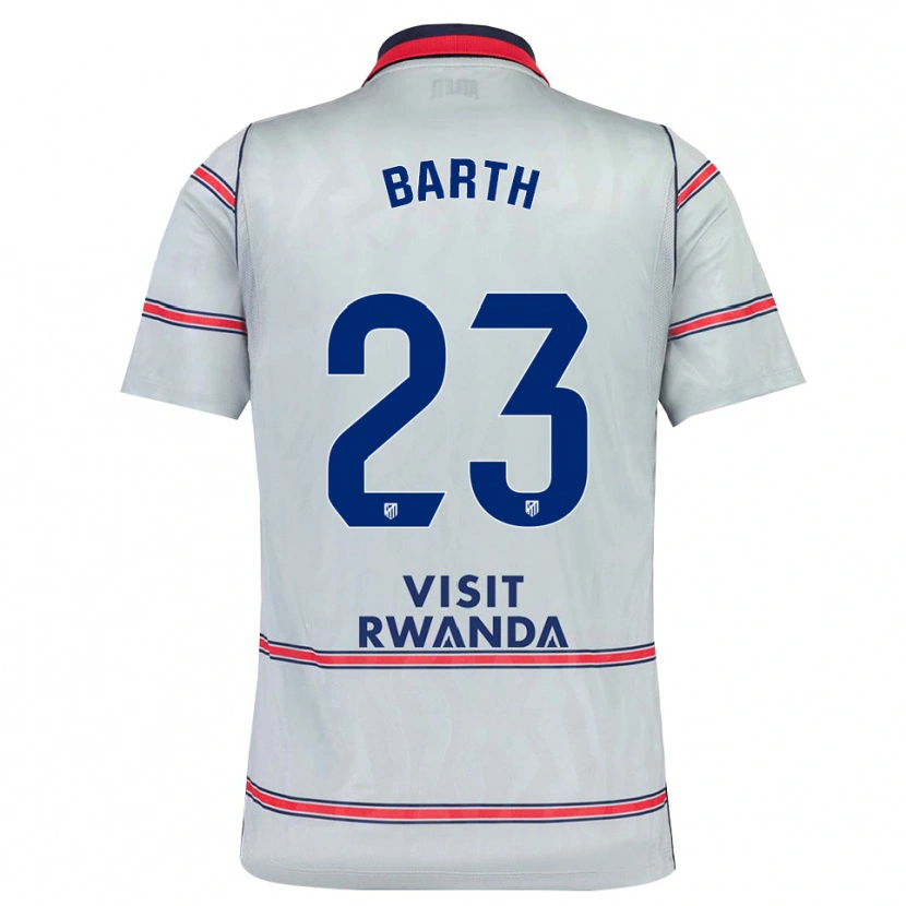 Danxen Mujer Camiseta Merle Barth #23 Gris Rojo Azul Marino Equipación Tercera 2026/27 La Camisa