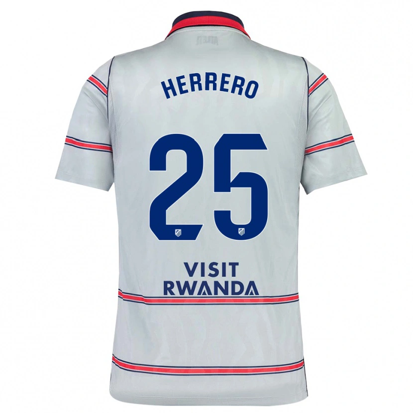 Danxen Mujer Camiseta Alex Herrero #25 Gris Rojo Azul Marino Equipación Tercera 2026/27 La Camisa