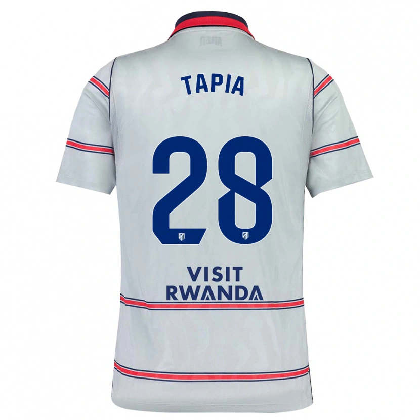 Danxen Mujer Camiseta Unai Tapia #28 Gris Rojo Azul Marino Equipación Tercera 2026/27 La Camisa