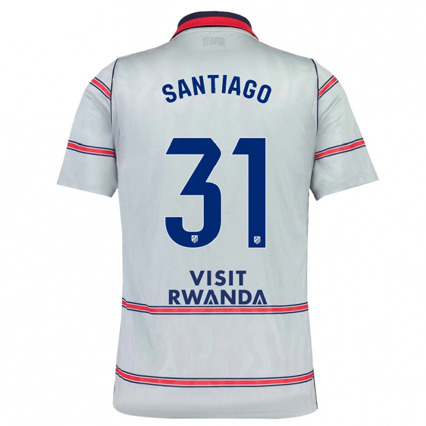 Danxen Mujer Camiseta Abraham Santiago #31 Gris Rojo Azul Marino Equipación Tercera 2026/27 La Camisa