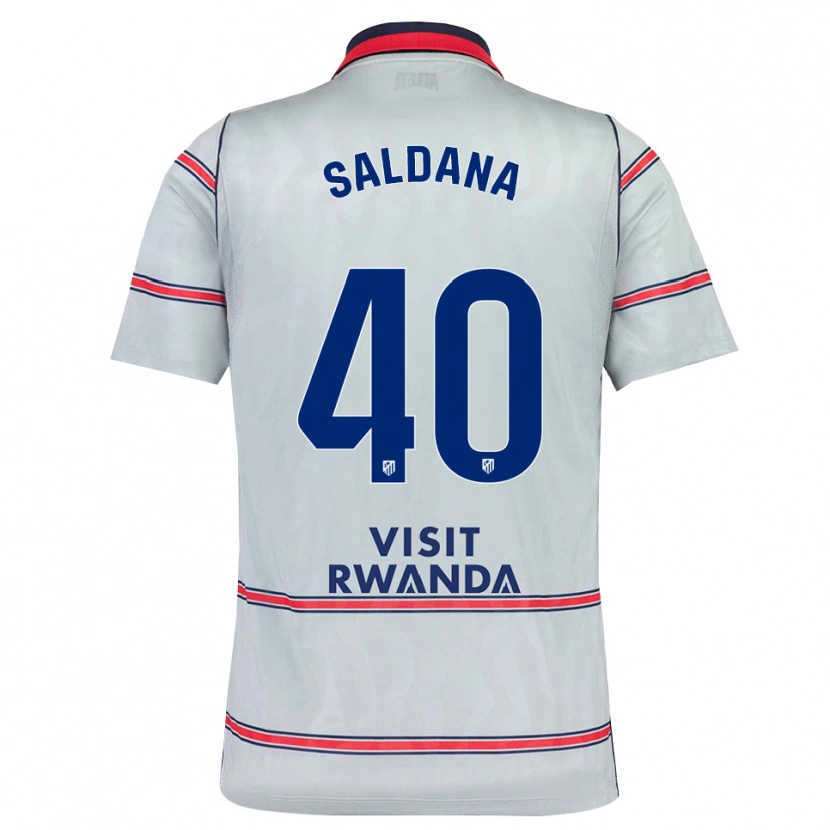 Danxen Mujer Camiseta Jose Saldana #40 Gris Rojo Azul Marino Equipación Tercera 2026/27 La Camisa